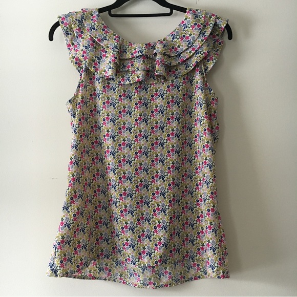 Liberty of London For Target Ruffle Floral Top - Picture 4 of 5
